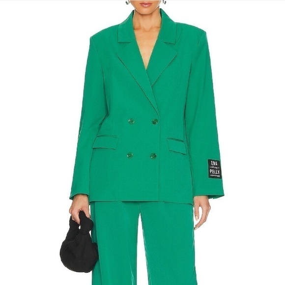 NWT Ena Pelly Jolie Blazer in Evergreen Sz 6 - Picture 1 of 11